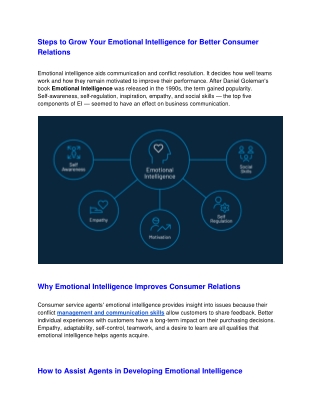 Steps to Grow Your Emotional Intelligence for Better Consumer Relations