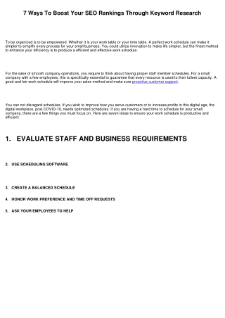 7 Ways To Boost Your SEO Rankings Through Keyword Research