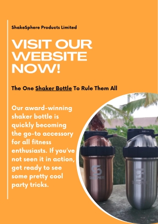 Shakesphere Shaker Bottle: Blends fruit with no blades