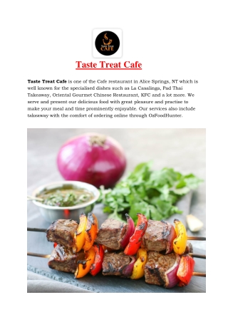 Taste Treat Café Alice Springs, NT - 5% Off