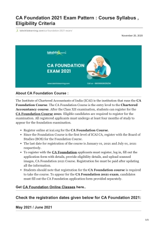 ca-foundation 2021 exam pattern syllabus pdf