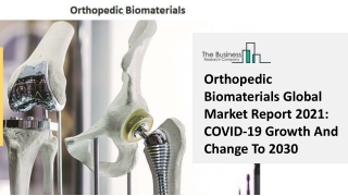 Orthopedic Biomaterials Market Size, Growth, Opportunity and Forecast to 2030