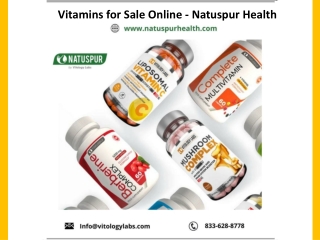 Vitamins for Sale Online - Natuspur Health