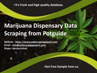 Marijuana Dispensary Data Scraping from Potguide