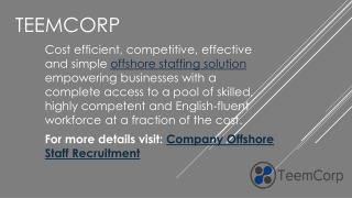 Offshore Staff Management