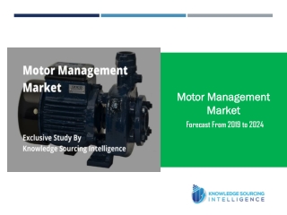 Exclusive Study on Motor Management Market