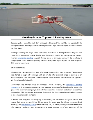 Hire Graydaze for Top-Notch Painting Work