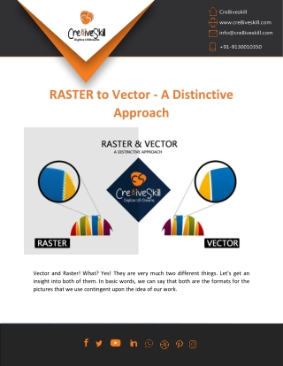 Raster To Vector Art Conversion By Cre8iveskill