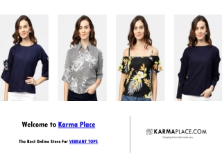 Vibrant Tops | Designer Top | Latest Trending Top - KarmaPlace