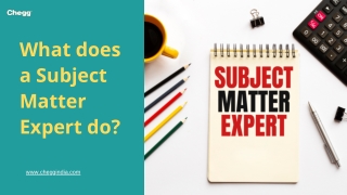 What does a Subject Matter Expert do? Roles & Responsibilities