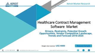 Healthcare Contract Management Software Market 2019 Industry Analysis Forecast, 2025