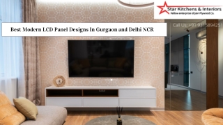 Best Modern LCD Panel Designs In Gurgaon and Delhi NCR