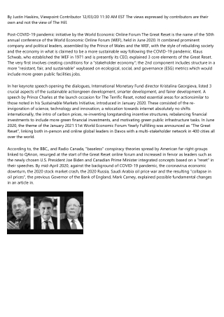 Inside The Many Conspiracy Theories About The Great Reset ...