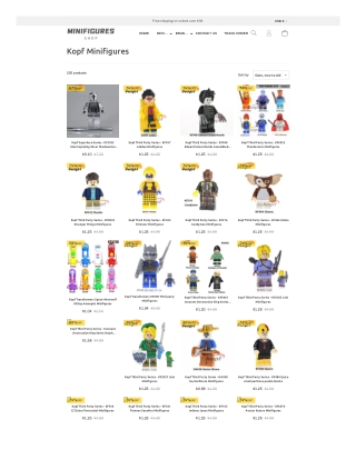 kopf minifigures mall