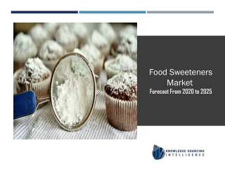 Food Sweeteners Market to be Woth US$22.433 billion by 2025