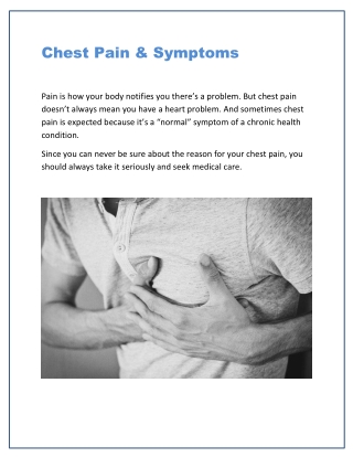 Chest Pain Specialist in Philadelphia