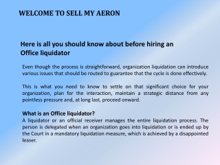Office liquidator - sell your office chair