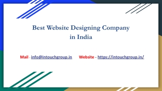 Best Website Designing Company in India