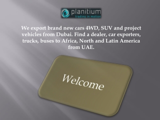 New Cars Trading In Dubai | Lexus SUV From Dubai - Planitum