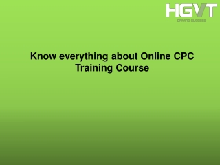 Know everything about Online CPC Training Course