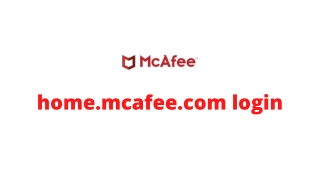 home.mcafee.com login