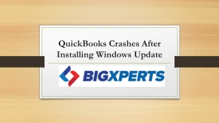 QuickBooks windows 10 update issues