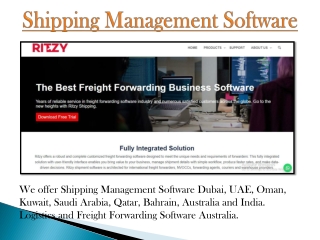 Shipping Management Software