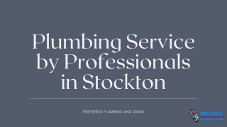 Plumber Service by Professionals in Stockton
