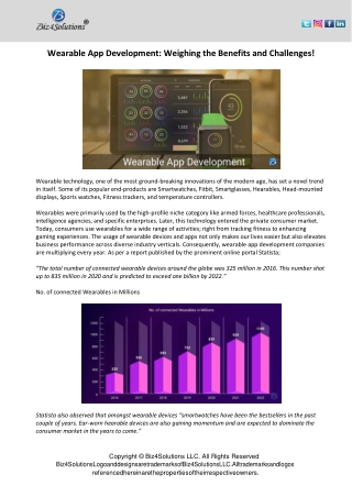 Wearable App Development: Weighing the Benefits and Challenges!