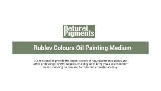 Fast Drying Oil Medium | Rublev Colours Oil Painting Medium