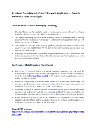 Structural Foam Market: Covid-19 Impact, Applications, Growth and Global Industr