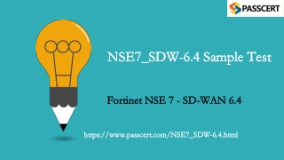 Fortinet NSE 7 - SD-WAN 6.4 NSE7_SDW-6.4 Dumps