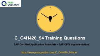 SAP CPQ Implementation C_C4H420_94 Practice Test Questions