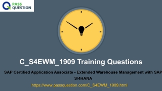 SAP S4HANA C_S4EWM_1909 Practice Test Questions