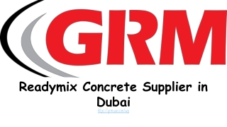 Readymix Concrete Supplier in Dubai