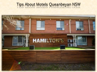 Tips About Motels Queanbeyan NSW