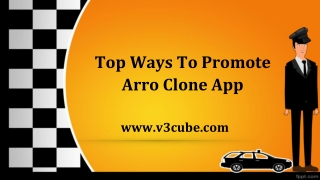 Arro Clone Taxi Booking App Solution