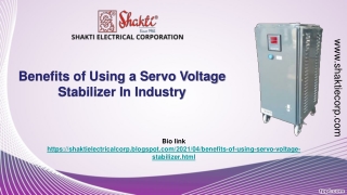 using servo voltage stabilizer in industry