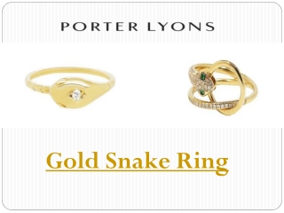 Gold Snake Ring