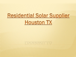 What is the system of installing solar panels on the roof of the house.pptx