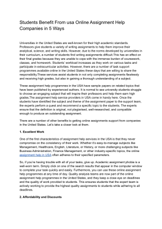 online assignment help in USA | assignmentsgroup