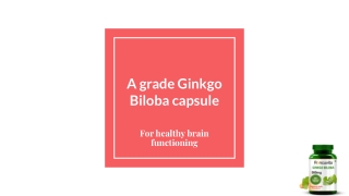 A grade Ginkgo Biloba capsule