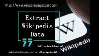 Extract Wikipedia Data