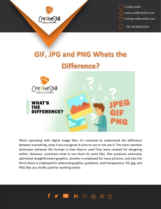 What Are The Differences Between GIF, JPG, and PNG File Formats