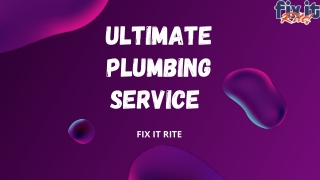 FIXT IT RITE SERVICES