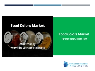 Food Colors Market to Grow Approximately 5.67% through 2024