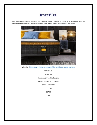 Best Firm Mattress in Uk  Inofia.co.uk