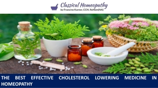 The Best Effective Cholesterol Lowering Medicine in Homeopathy