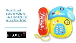 Gemini_mall Baby Telephone Toy | Toddler Pull Along Toy Phone