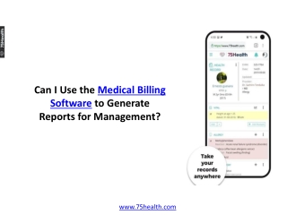 Can I Use the Medical Billing Software to Generate Reports for Management